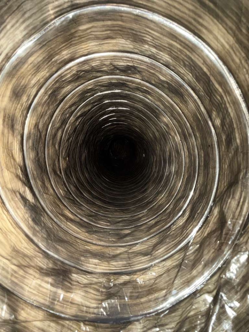 Air duct after cleaning